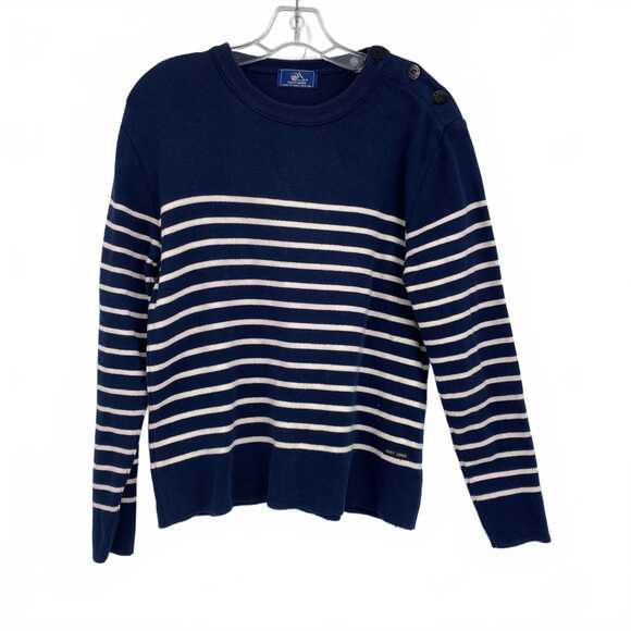 Saint James Sweaters - Saint James Striped 100% Cotton Pullover | OS Regular In France